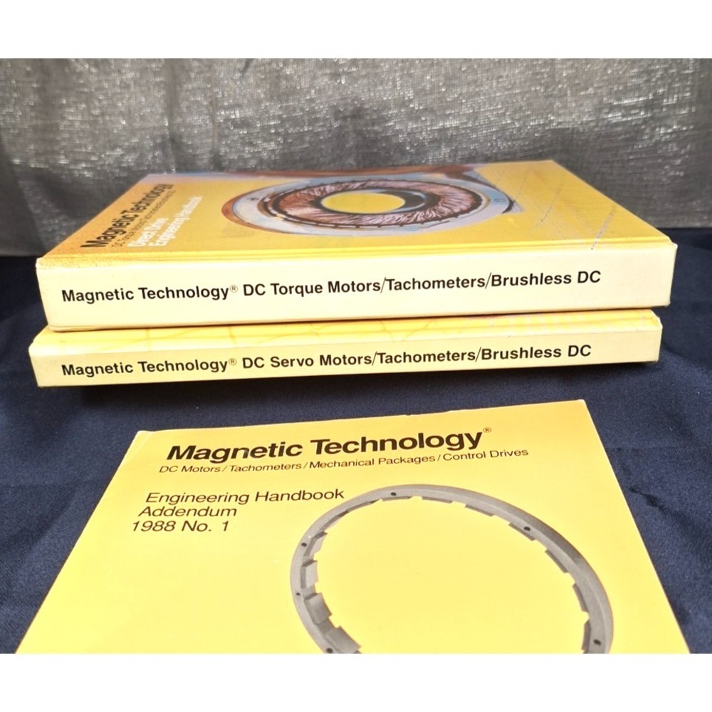 Magnetic Technology DC Motors Torque Tachometer Brushless 2 Books + Addendum Box - Picture 11 of 11
